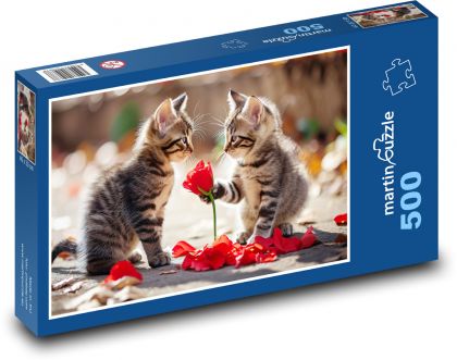 Valentine´s Day Gift - Kittens - Puzzle of 500 pieces, size 46x30 cm 