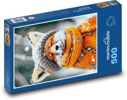 Líška v oblečení - Puzzle 500 dielikov, rozmer 46x30 cm 