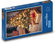 Vianočný stromček a darčeky Puzzle 500 dielikov - 46 x 30 cm 
