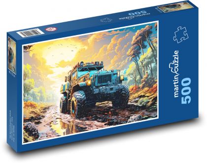 Nákladní auto  - Puzzle 500 dílků, rozměr 46x30 cm
