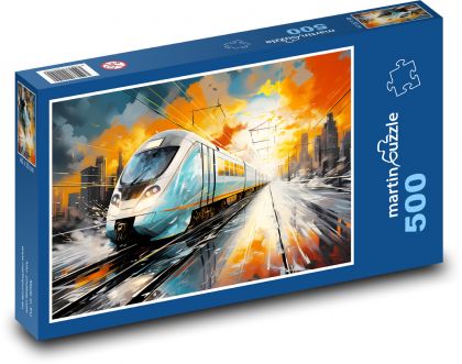 Vlak fantázie - Puzzle 500 dielikov, rozmer 46x30 cm 