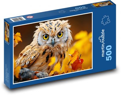 Owl - Puzzle of 500 pieces, size 46x30 cm 