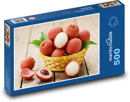 Lychee - Fruit - Puzzle of 500 pieces, size 46x30 cm 