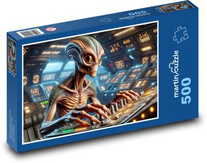 Alien - Sci-fi - Puzzle of 500 pieces, size 46x30 cm 