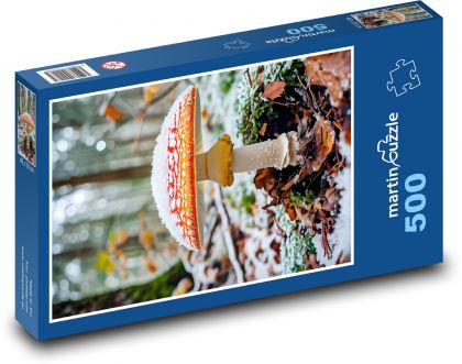 Muchomůrka v zimě - puzzle 500 dílků