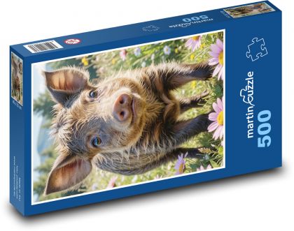 Malé prasa - Puzzle 500 dielikov, rozmer 46x30 cm 