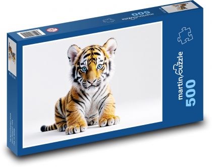 Striped tiger - Puzzle of 500 pieces, size 46x30 cm 