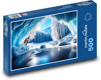 Mrożona natura - Puzzle 500 elementów, rozmiar 46x30 cm