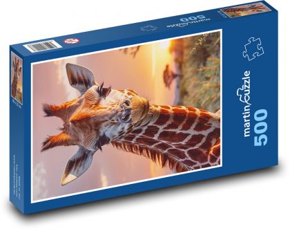 Żyrafa - Puzzle 500 elementów, rozmiar 46x30 cm