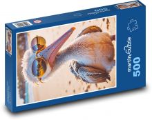 Vták v okuliaroch Puzzle 500 dielikov - 46 x 30 cm