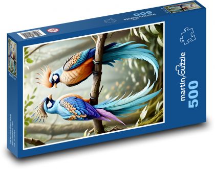 Ptáci - rajky - puzzle 500 dílků