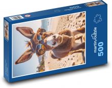 Esel in Gläsern Puzzle 500 Teile - 46 x 30 cm