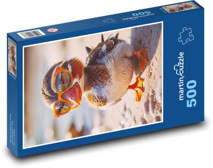 Ente in Gläsern - Puzzle - 500 Teile