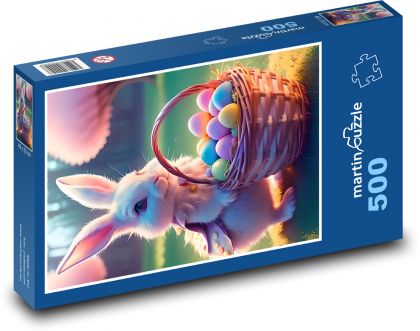 Veľkonočný zajačik - Puzzle 500 dielikov, rozmer 46x30 cm 