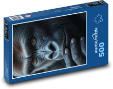 Twarz goryla Puzzle 500 elementów - 46x30 cm