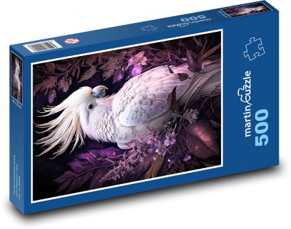 Kakadu - papoušek - puzzle 500 dílků