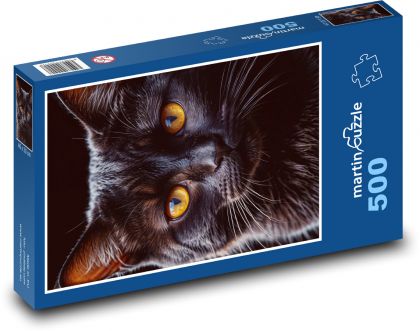Čierna mačka - Puzzle 500 dielikov, rozmer 46x30 cm 