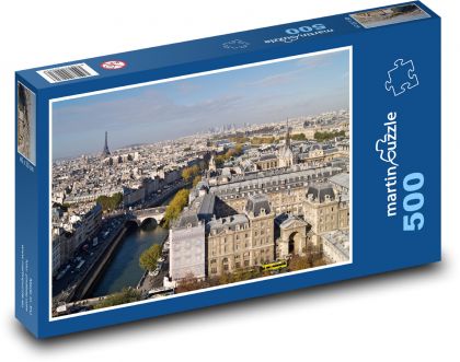 Paris - France - Puzzle of 500 pieces, size 46x30 cm 