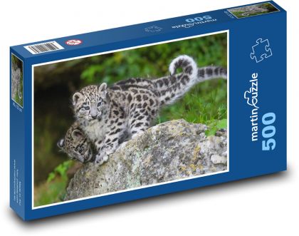 Leopardie mláďatá - Puzzle 500 dielikov, rozmer 46x30 cm 