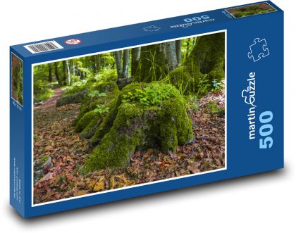 Les - pařezy - puzzle 500 dílků