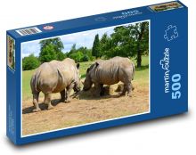 Nosorožci Puzzle 500 dílků - 46 x 30 cm