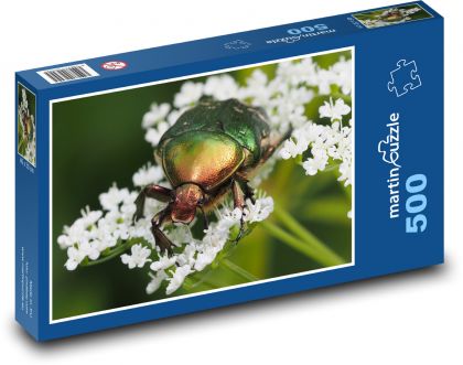 Käfer auf Pflanze - Puzzle - 500 Teile