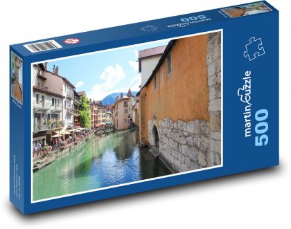Jazero Annecy - Puzzle 500 dielikov, rozmer 46x30 cm 