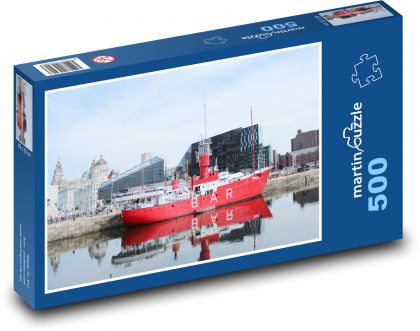 Port w Liverpoolu - Puzzle 500 elementów, rozmiar 46x30 cm