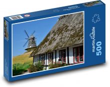 Dánsko - starý mlýn Puzzle 500 dílků - 46 x 30 cm