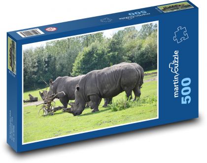 Nosorožec - Puzzle 500 dielikov, rozmer 46x30 cm 