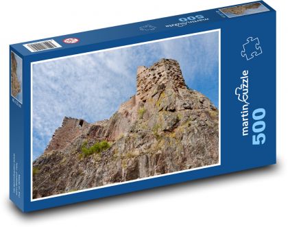 Castle ruin - France - Puzzle of 500 pieces, size 46x30 cm