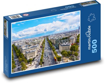 Paríž, Francúzsko - Puzzle 500 dielikov, rozmer 46x30 cm 