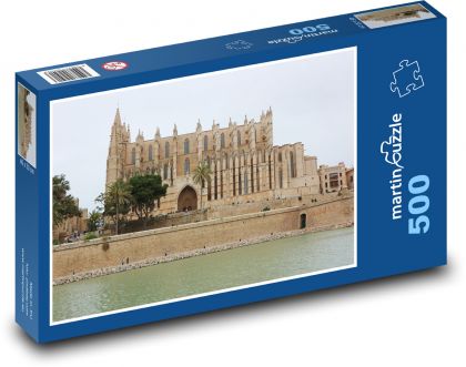 Katedrála La Seu, Malorka - Španielsko - Puzzle 500 dielikov, rozmer 46x30 cm 