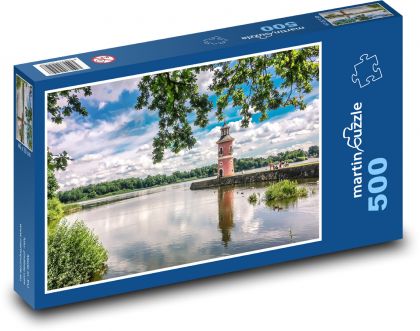 Moritzburg Lighthouse - Puzzle 500 elementów, rozmiar 46x30 cm