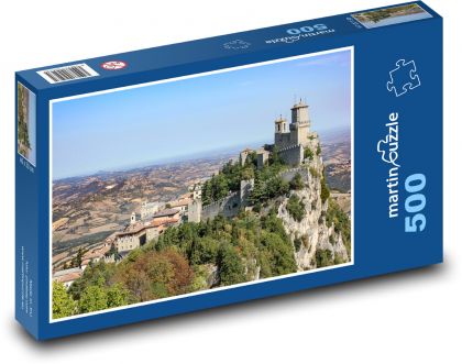 San Maríno - veže - Puzzle 500 dielikov, rozmer 46x30 cm 