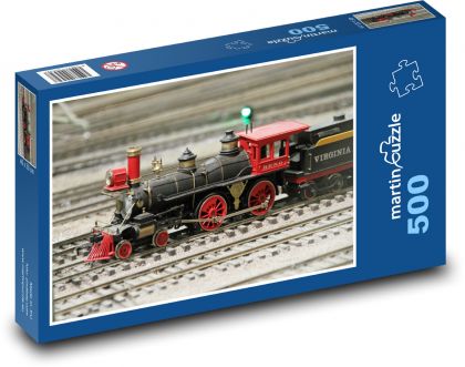 San Diego Train Museum - Puzzle 500 elementów, rozmiar 46x30 cm