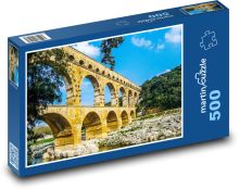 Most - Pont du Gard Puzzle 500 elementów - 46x30 cm