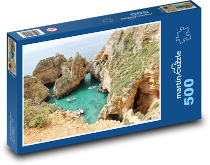Portugalsko - Algarve, Ponta da Piedade - Puzzle 500 dielikov, rozmer 46x30 cm 