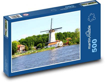 Wiatrak - Puzzle 500 elementów, rozmiar 46x30 cm