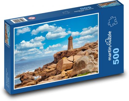 Lighthouse - France, Brittany - Puzzle of 500 pieces, size 46x30 cm 