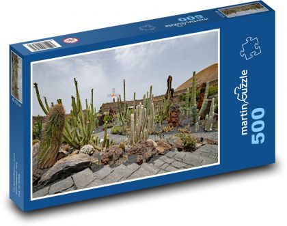 Lanzarote - cacti - Puzzle of 500 pieces, size 46x30 cm 