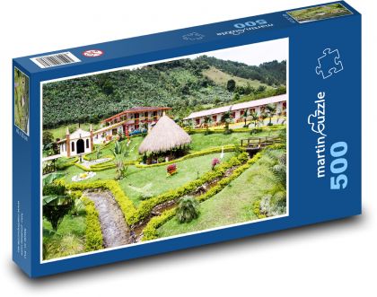 Kolumbia - záhrada - Puzzle 500 dielikov, rozmer 46x30 cm 