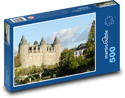 Zamek Josselin - Bretania - Puzzle 500 elementów, rozmiar 46x30 cm