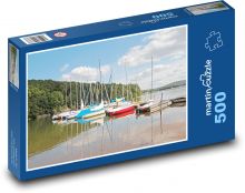 Lode v prístave Puzzle 500 dielikov - 46 x 30 cm