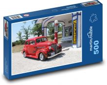 Czerwony samochód Puzzle 500 elementów - 46x30 cm