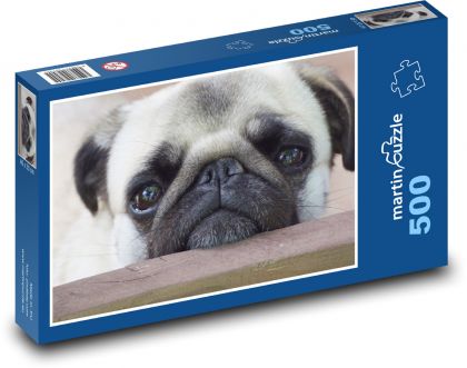 Pug Dog - Puzzle 500 dielikov, rozmer 46x30 cm 