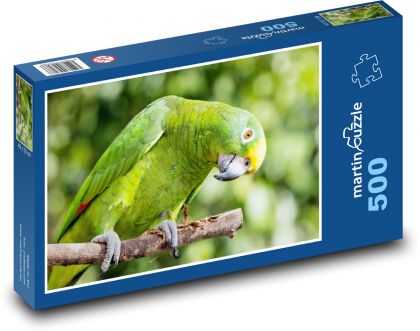 Papuga - Żółta Korona Amazonka - Puzzle 500 elementów, rozmiar 46x30 cm