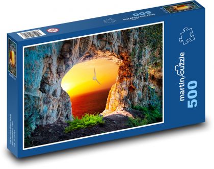 Cave, sunset - Puzzle of 500 pieces, size 46x30 cm 