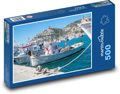 Andratx Port - Puzzle of 500 pieces, size 46x30 cm 