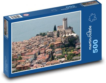 Włochy - malcesyna - Puzzle 500 elementów, rozmiar 46x30 cm